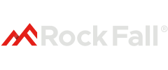 Rock fall logo, supplier of safety footwear