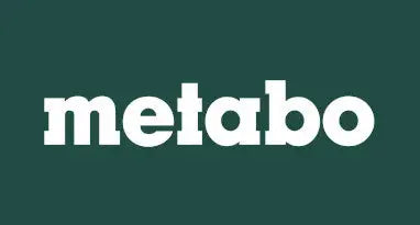 Metabo logo in white on a green background