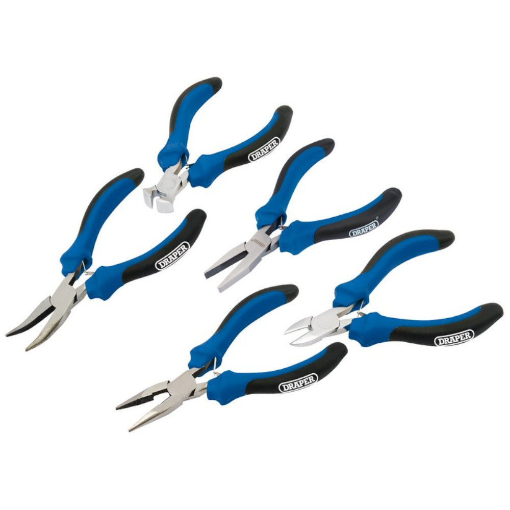 Draper Soft Grip 5 Piece Mini Pliers Set 12544