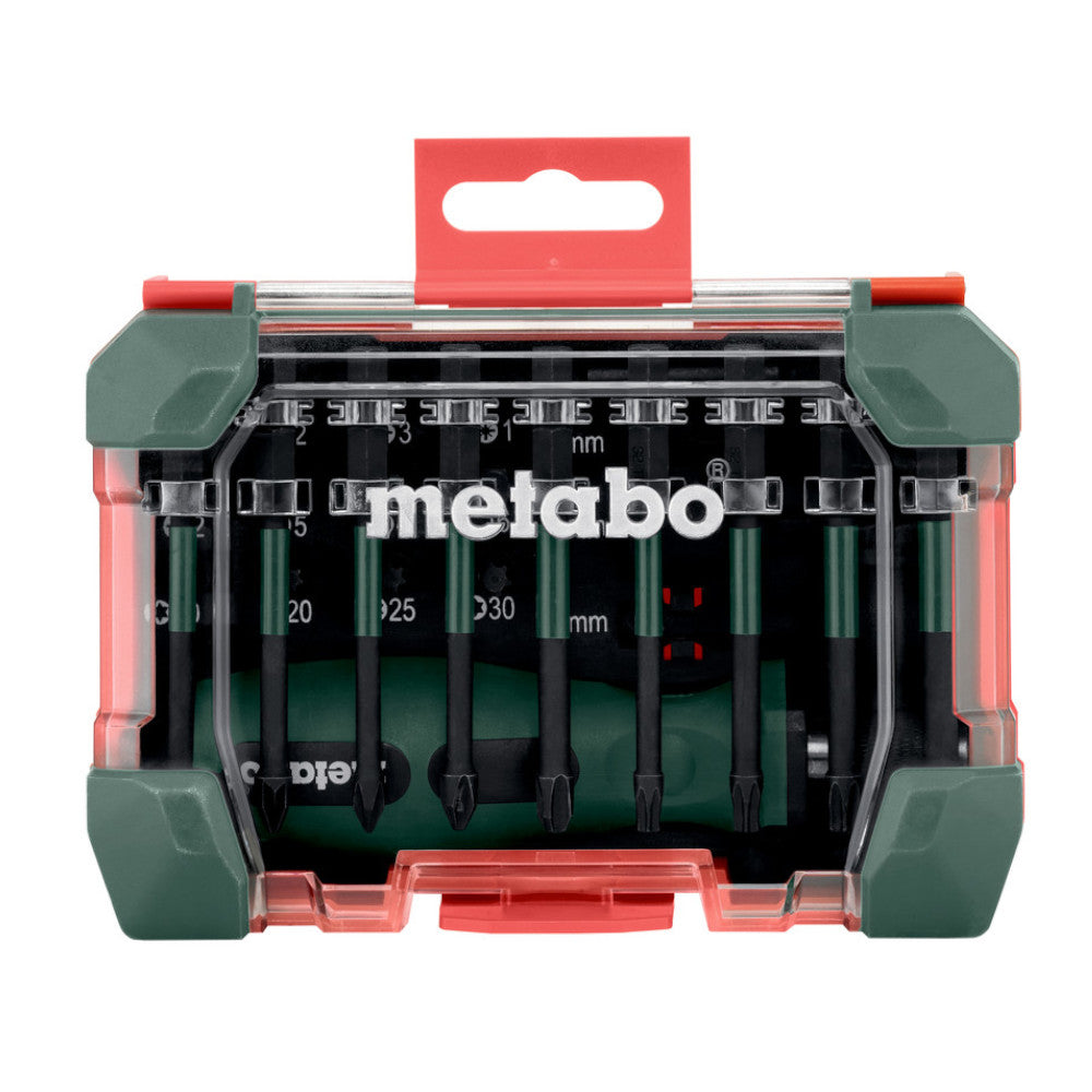 Image of the contents of the Metabo Advent Calendar 2024 (626693000) featuring 24 showing a bit and socket set in a box.