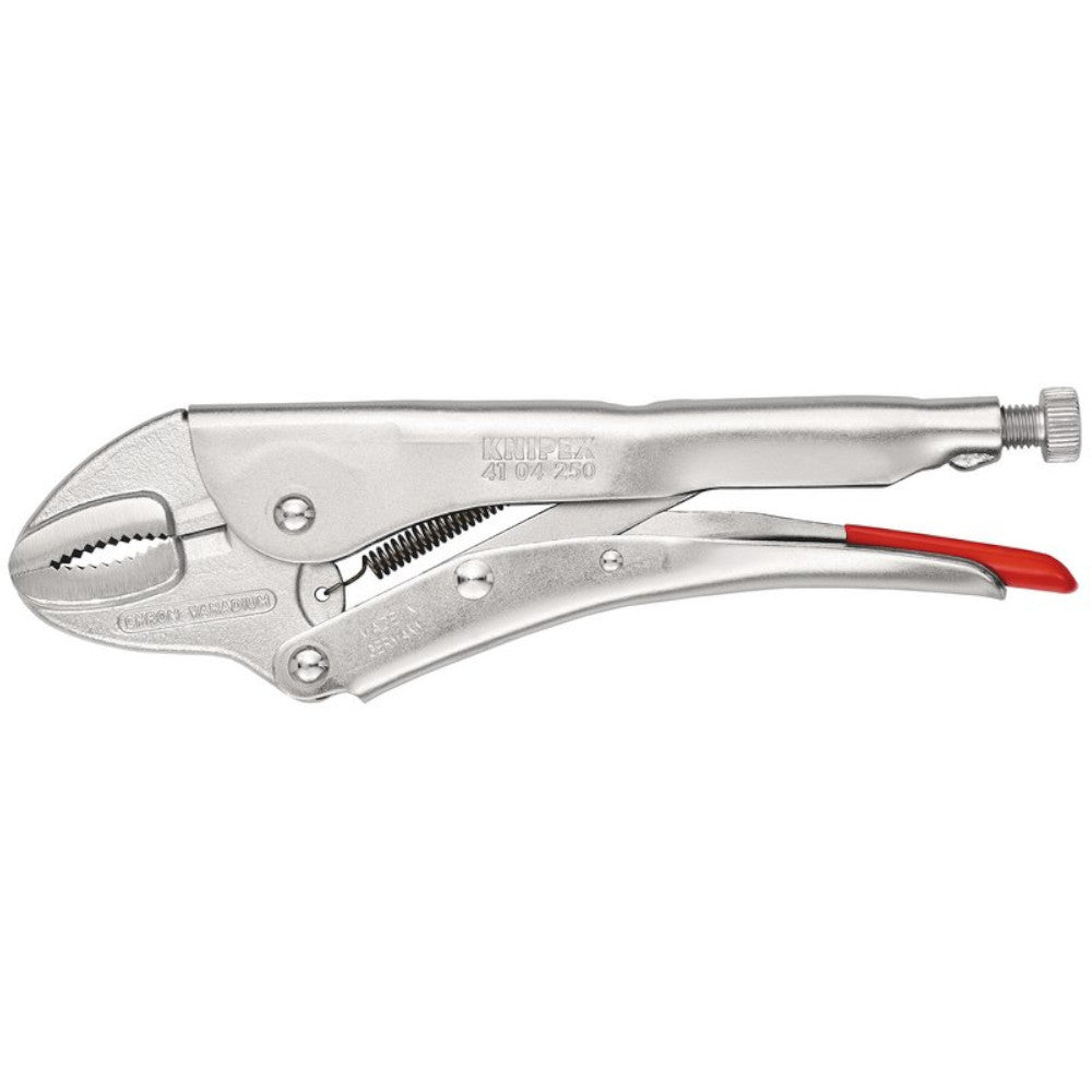 Knipex 41 04 250 Curved Jaw Self Grip Pliers 250mm 54217