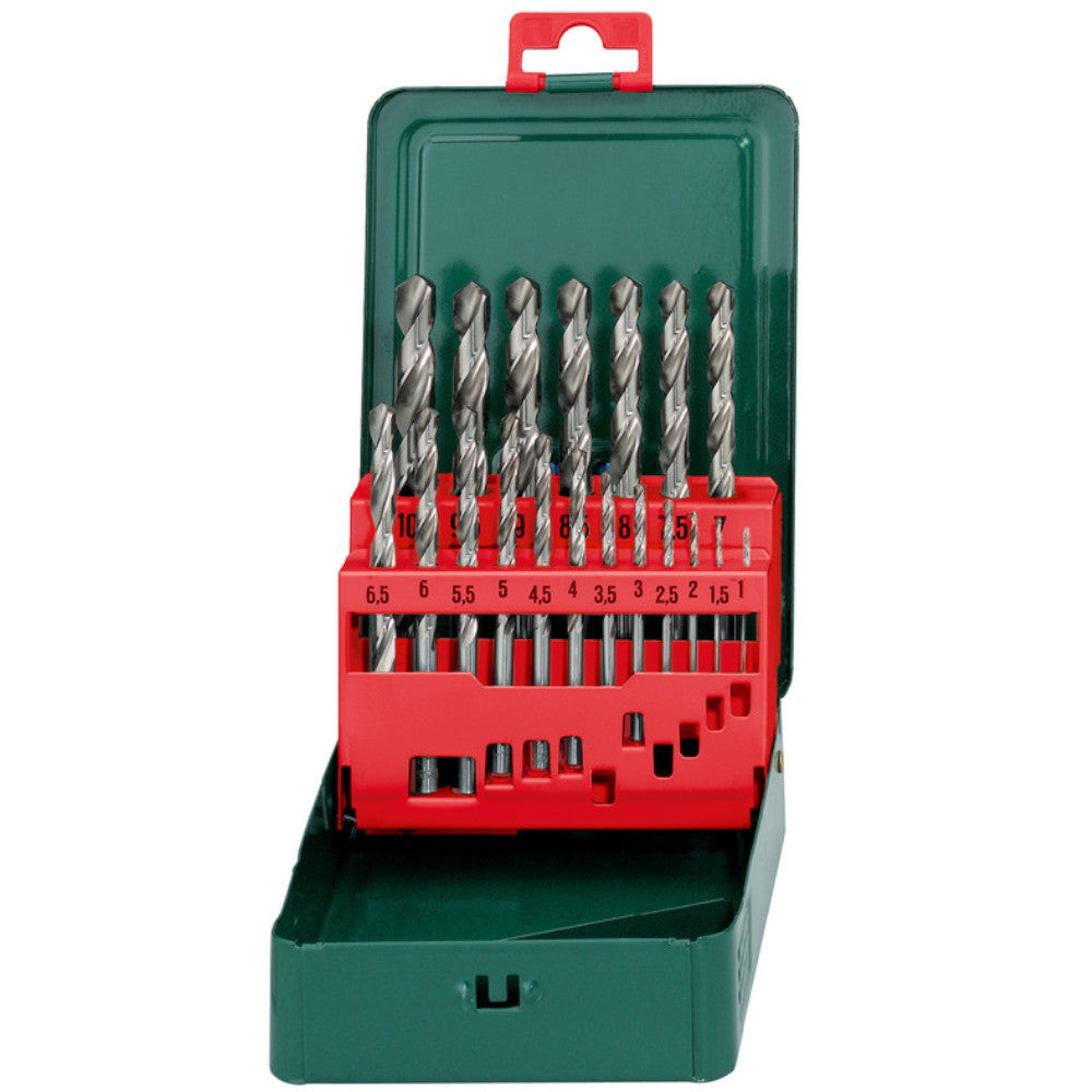 Metabo 627153000 HSS-G Drill Bit Set – 19 Pieces 1-10mm in Metal Storage Case from Electro South West Ltd, Bridgwater, Somerset