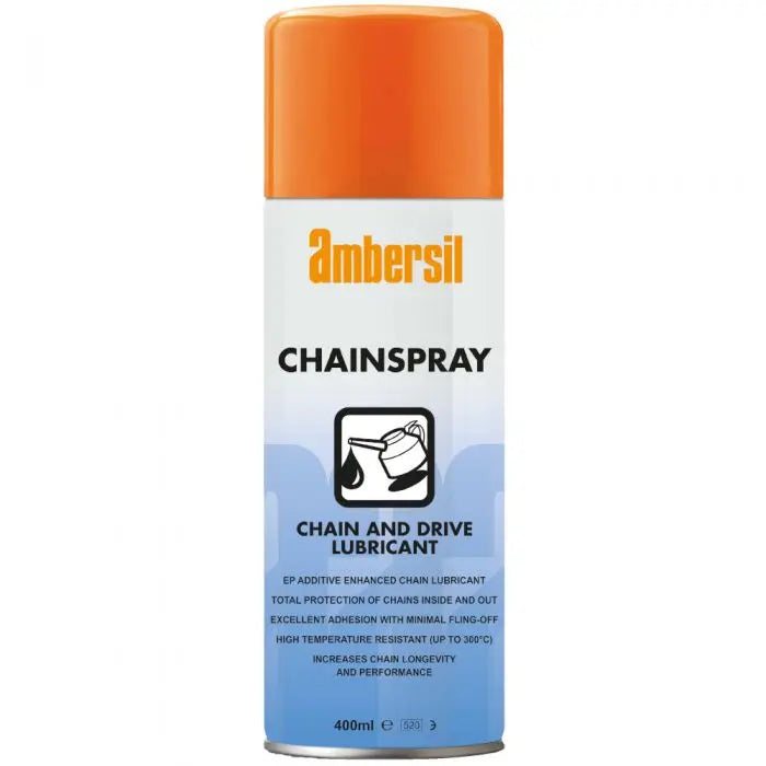 Ambersil 31575 Chainspray Chain & Drive Lubricant 400ml Ambersil