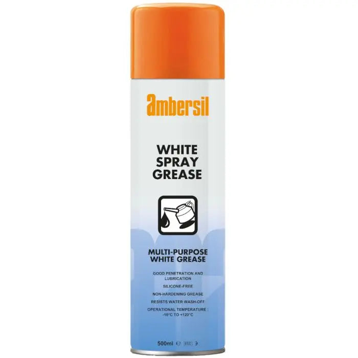 Ambersil 31617 Multi-Purpose White Spray Grease 500ml Ambersil