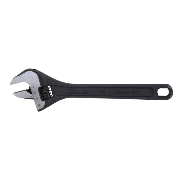 Beta 111EN Adjustable Wrenches With Scales, Black Phosphated Finish