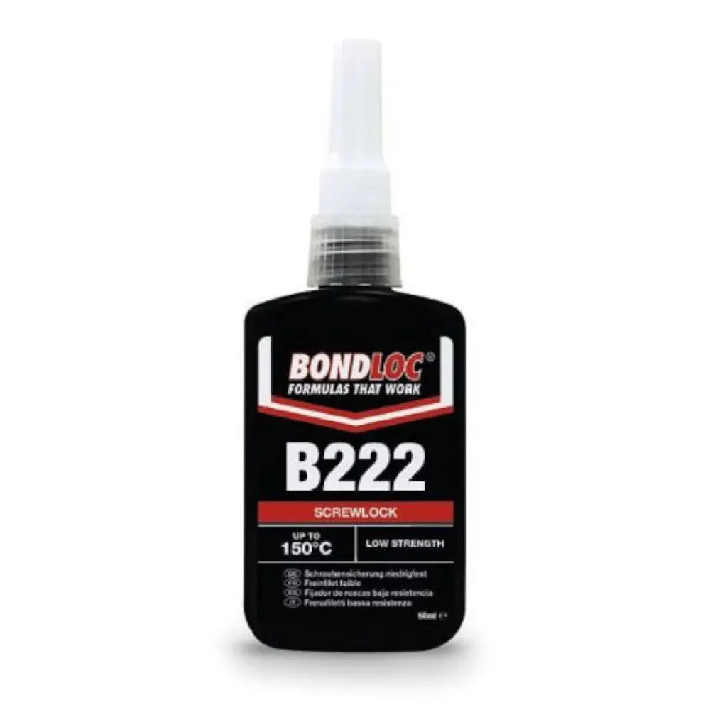 Bondloc B222 Screwlock Low Strength Threadlocker 50ml Bondloc