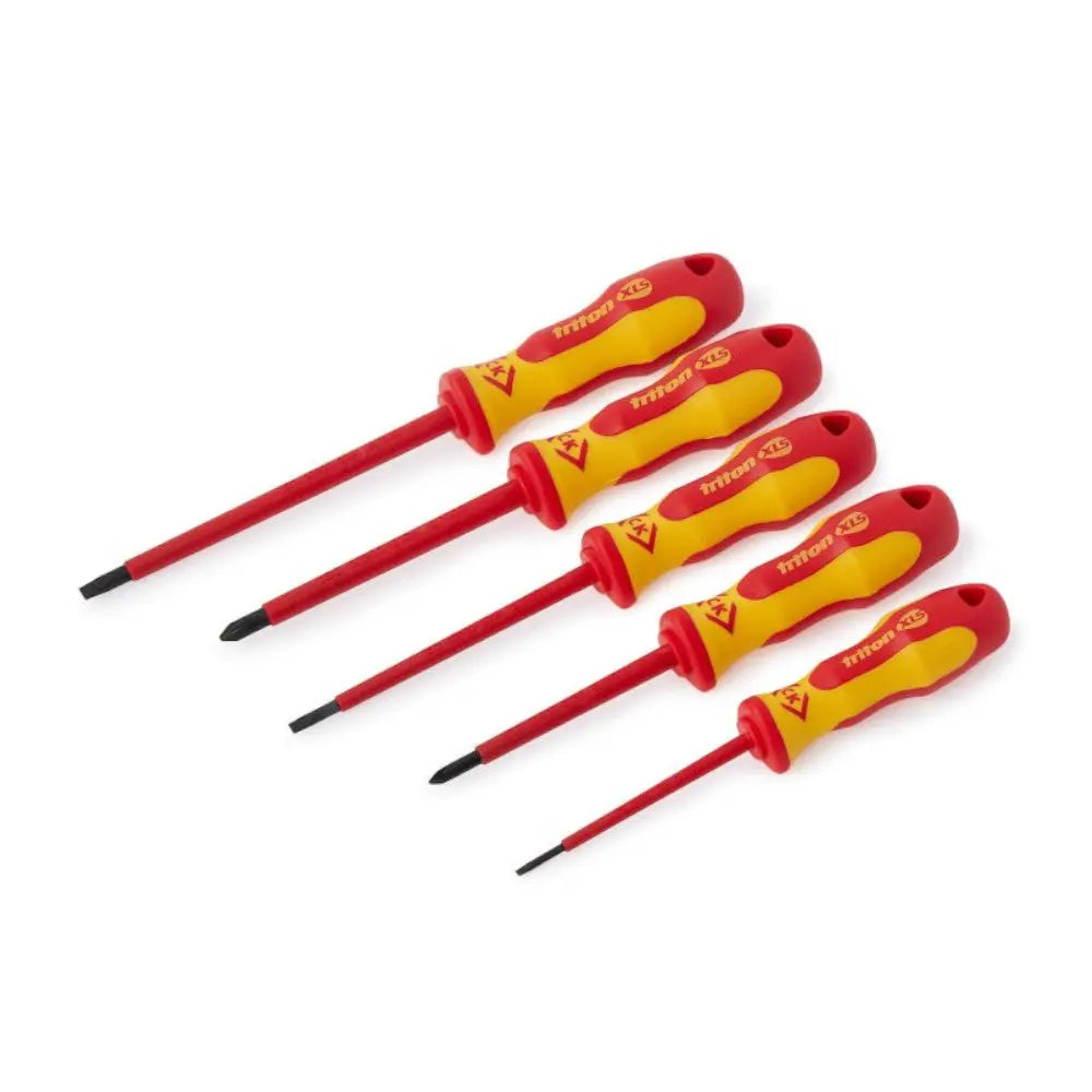 C.K T4729 VDE Insulated Triton Screwdriver Set 5 Piece Slotted & Pozi C.K. Tools