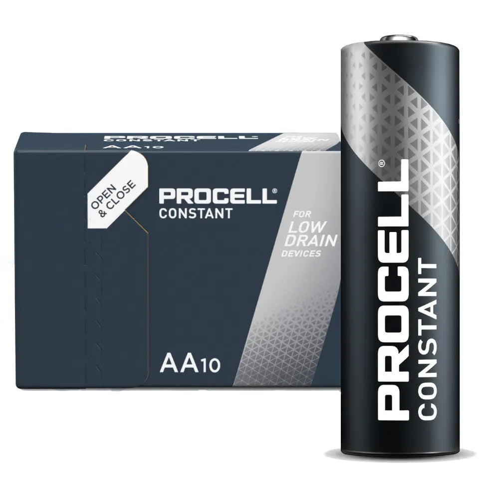 Duracell PC1500 Procell Alkaline Constant Industrial Batteries AA, 1.5V (Pack of 10) Electro South West Ltd