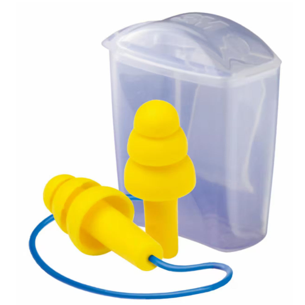 3M™ E-A-R™ Ultrafit™ Corded Earplugs UF-01-100 - Reusable Triple-Flange Earplugs with Storage Case from Electro South West Ltd, Bridgwater, Somerset