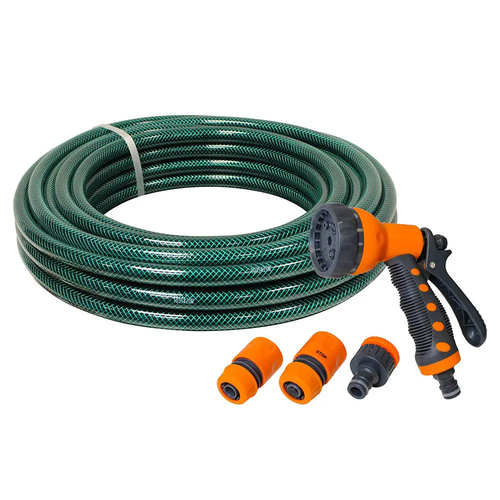 Faithfull FAIHOSE15AV PVC Garden Hose 15M with Fittings and Spray Gun Faithfull