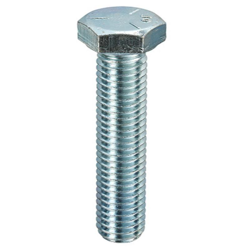 image of an Imperial UNC Hexagon Head Set Screw Fully Threaded Grade 5 with a bzp finish on a plain white background 