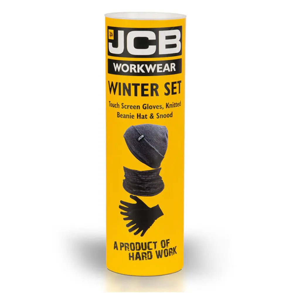 JCB Winter Set (Hat, Snood & Gloves with Touch Screen Tips) D+ZH Electro South West Ltd