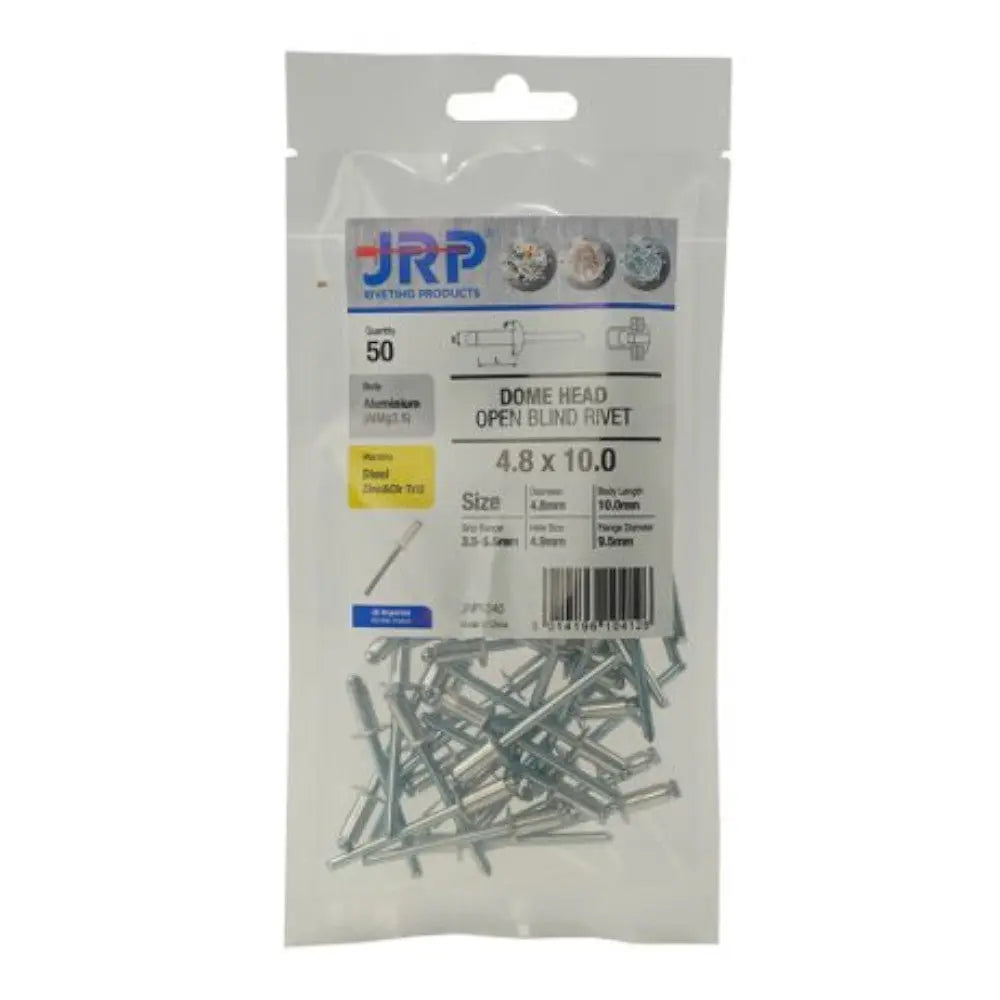 JRP Aluminium / Steel Dome Head Rivets In Handy Retail Packs Electro South West Ltd