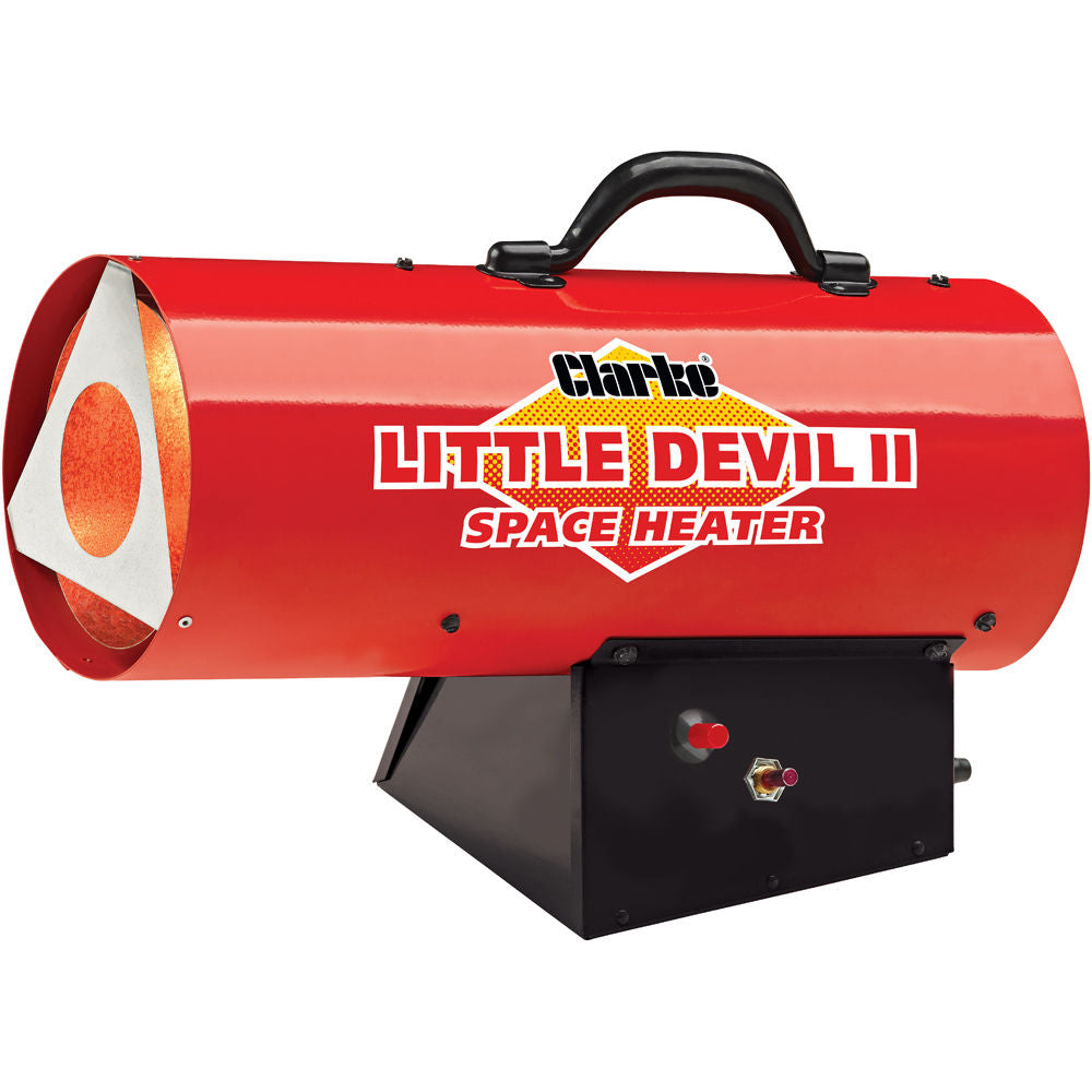 Clarke Little Devil 2 10kW Propane Gas Fired Space Heater (230V) - Compact and Powerful Heater, available at Electro South West Ltd in Bridgwater, Somerset