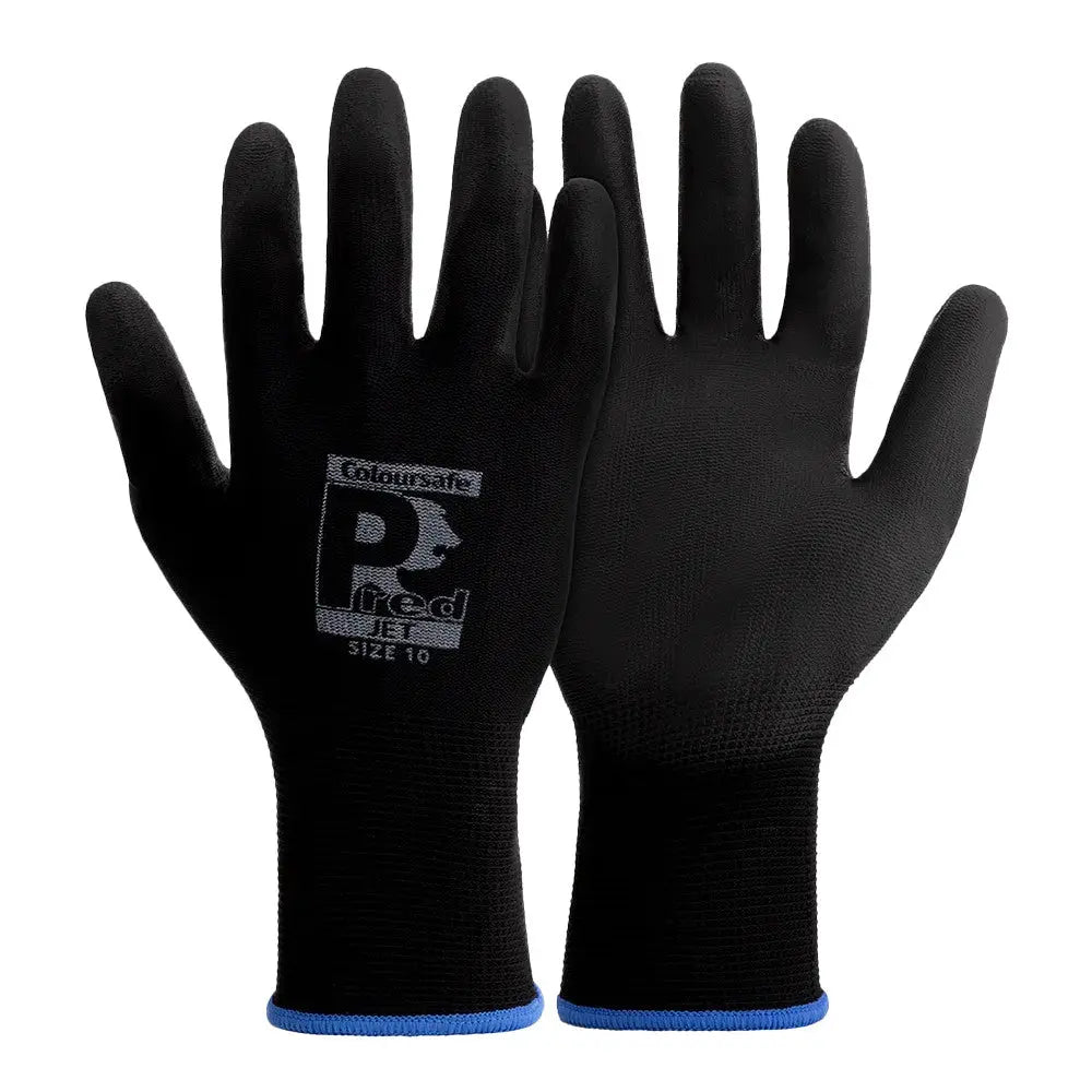 PRED JET (PUPL) Black General Handling Work Gloves Electro South West Ltd