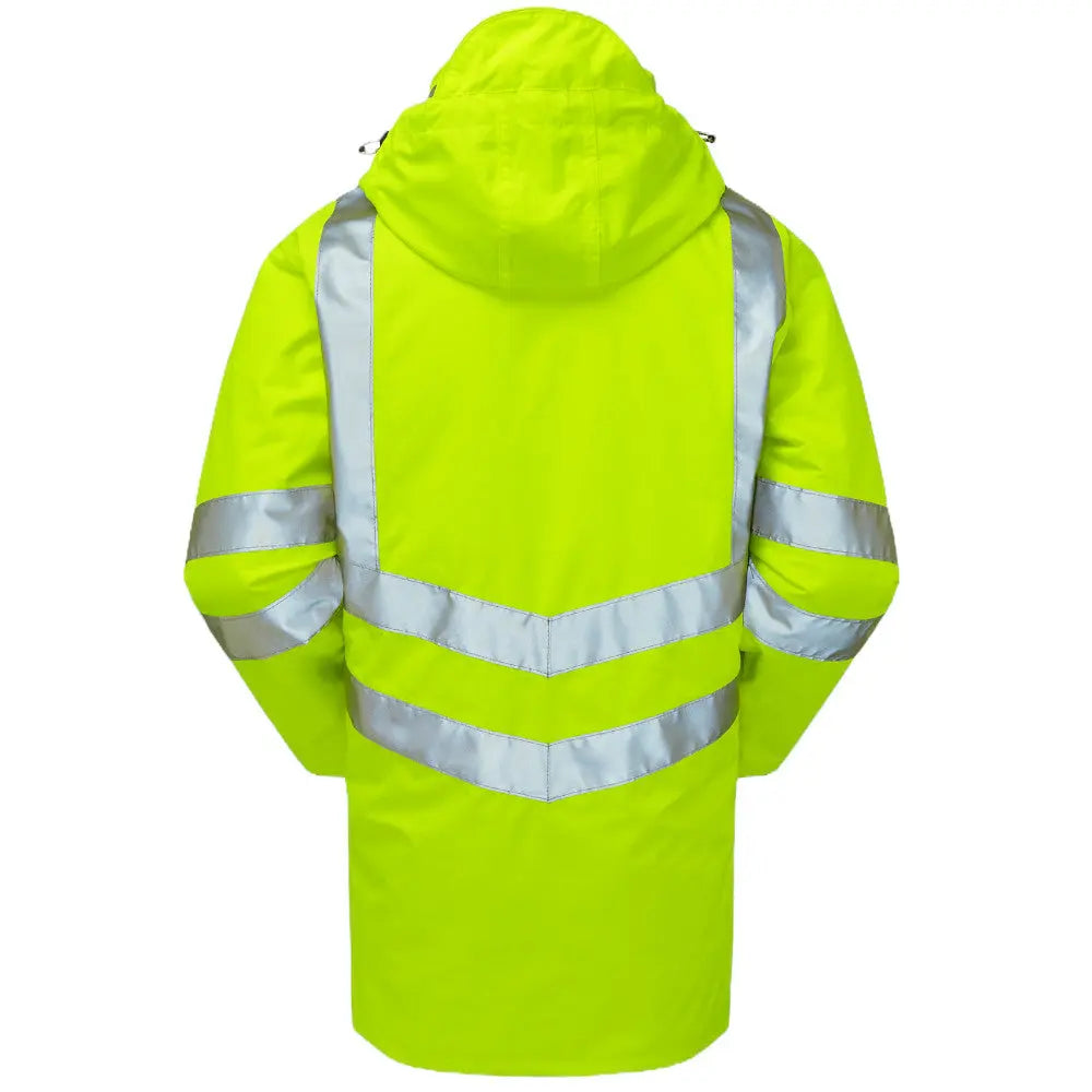 Pulsar® P421 Protect High Viz Yellow Mesh Lined Storm Coat Electro South West Ltd