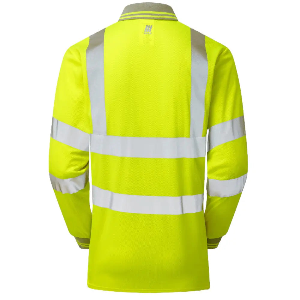 Pulsar® P458 Protect High Viz Yellow Long Sleeve Polo Shirt Electro South West Ltd