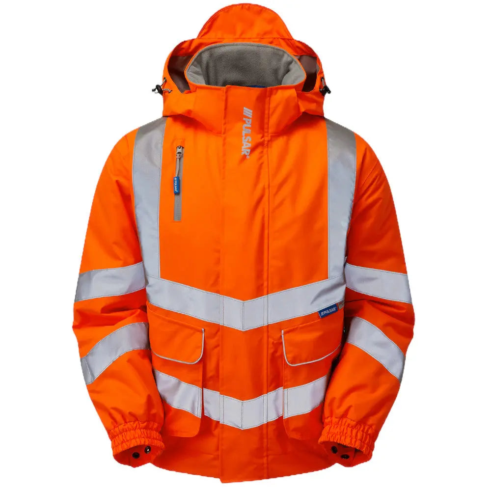 Pulsar® PR496 Protect High Viz Orange Padded Bomber Jacket Electro South West Ltd