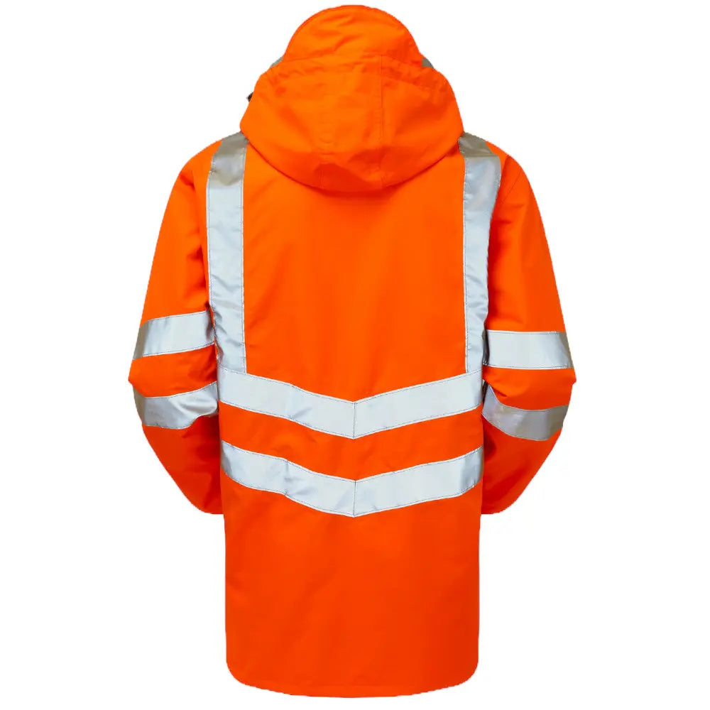 Pulsar® PR499 Protect High Viz Orange Mesh Lined Storm Coat Electro South West Ltd