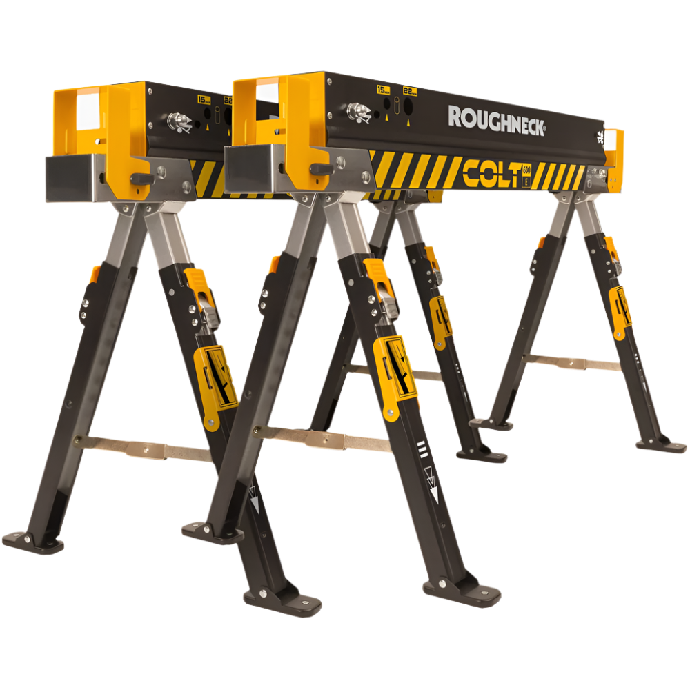 Roughneck Colt 600E Sawhorse Twin Pack