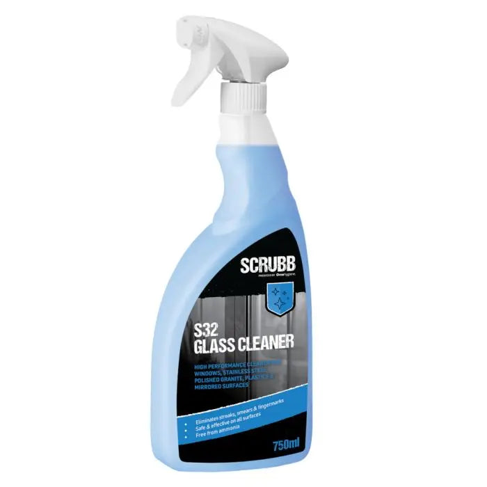 SCRUBB Glass Cleaner Trigger Spray 750ml Scrubb