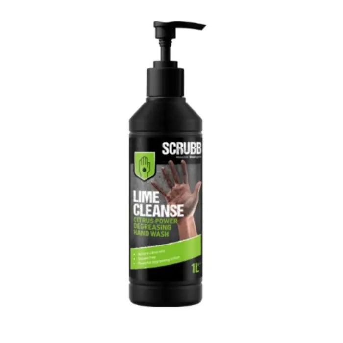 SCRUBB Lime Cleanse H22 Pump Bottle 1 Ltr Scrubb