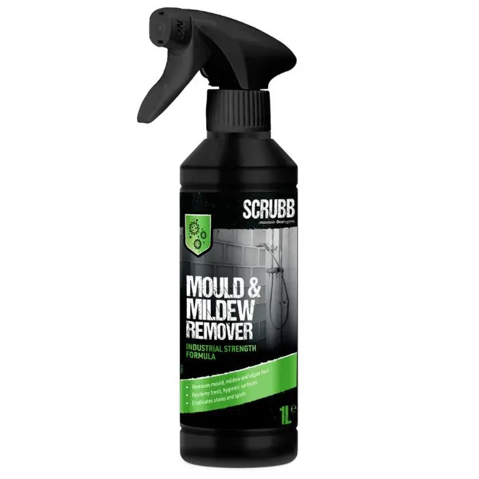 SCRUBB Mould & Mildew Remover Trigger Spray Bottle 1 Litre Scrubb