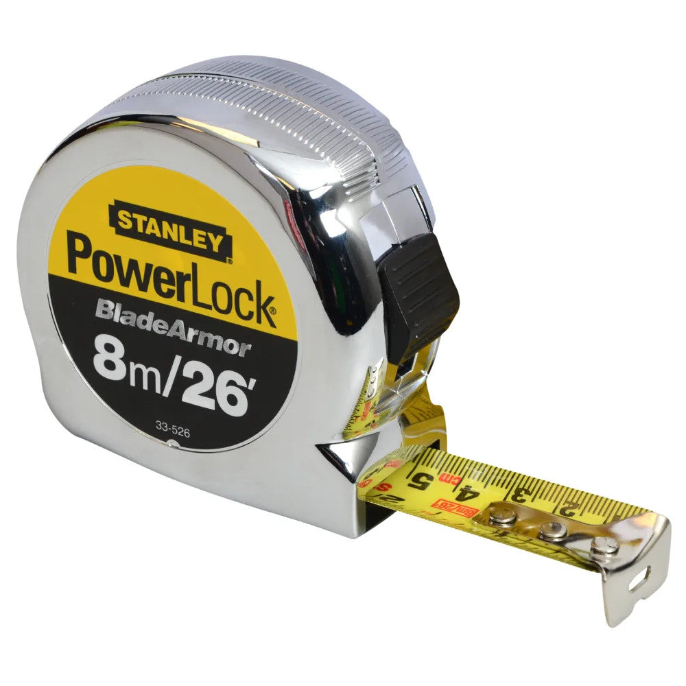 Stanley® 0-33-526 PowerLock® 8 Meter / 26' (25mm Wide) Tape Measure