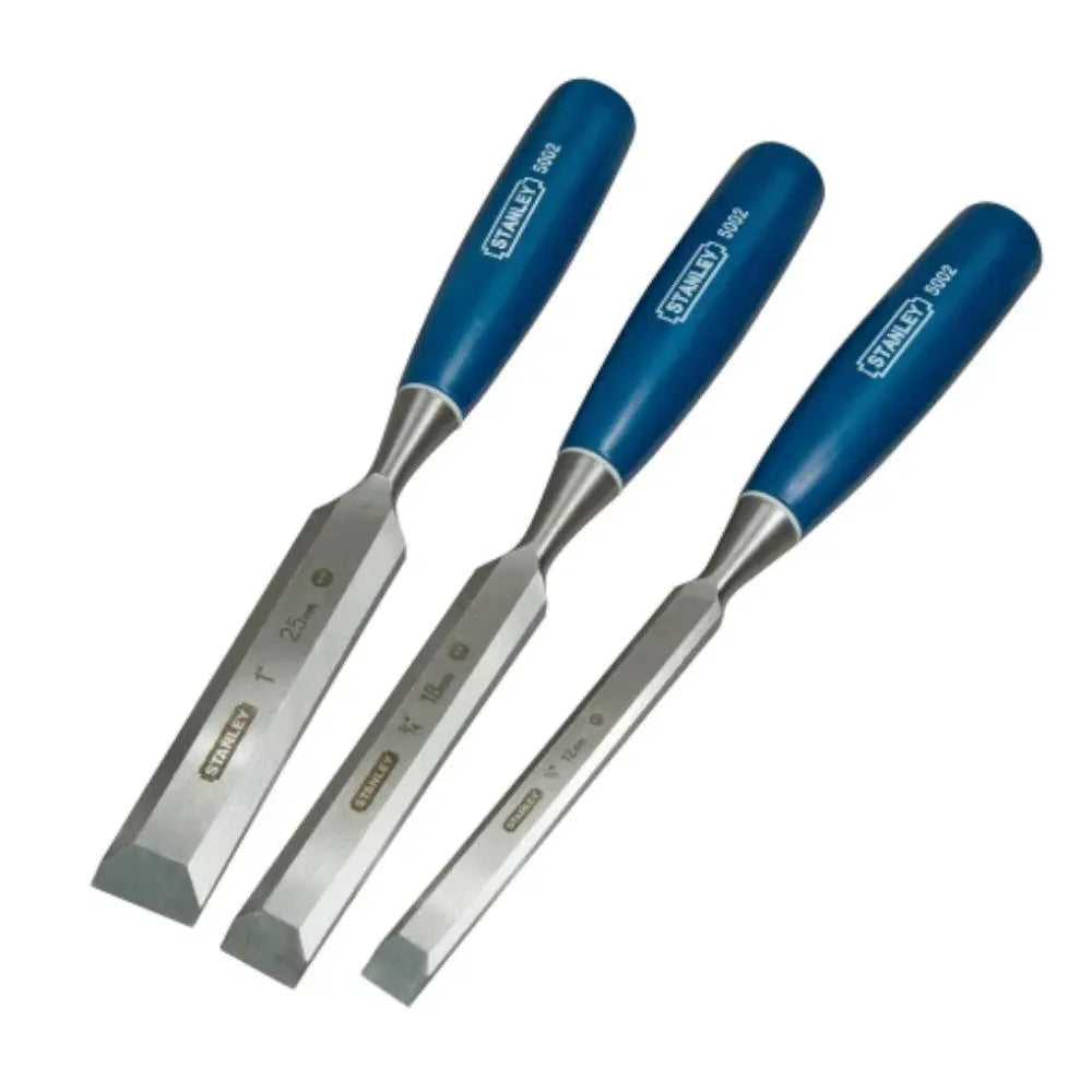 Stanley 5002 Bevel Edge Chisel Set, 3 Piece Electro South West Ltd