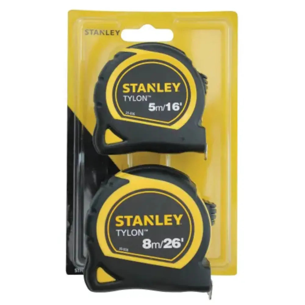 Stanley Tylon™ Pocket Tape Measures 5m/16ft + 8m/26ft Twin Pack Electro South West Ltd