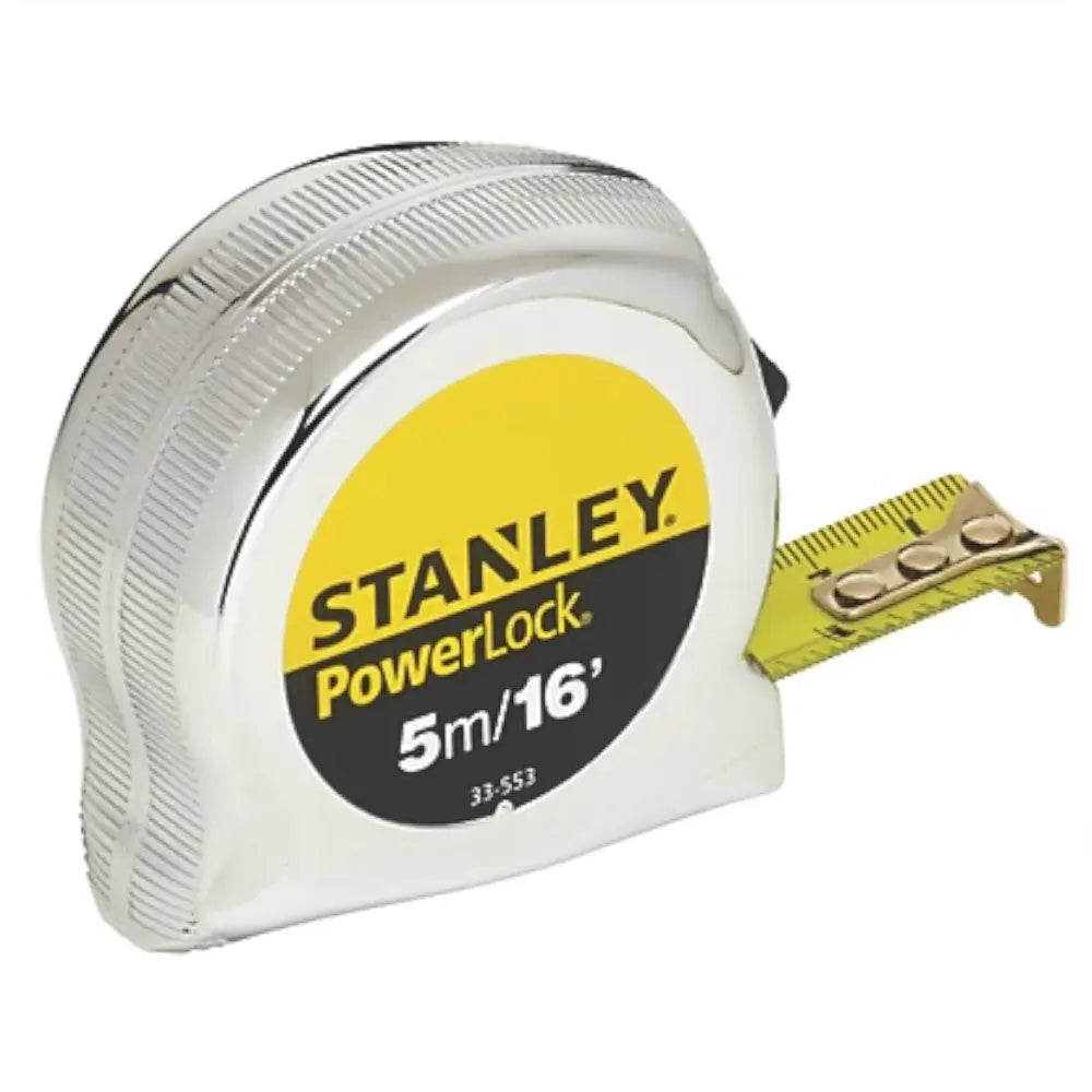 Stanley® 0-33-553 PowerLock® 5 Meter / 16' (19mm Wide) Tape Measure Electro South West Ltd