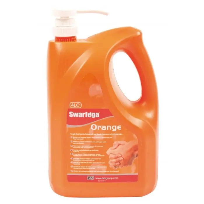 Swarfega® Orange 4 Litre Pump Top Citrus Hand Cleaner Electro South West Ltd