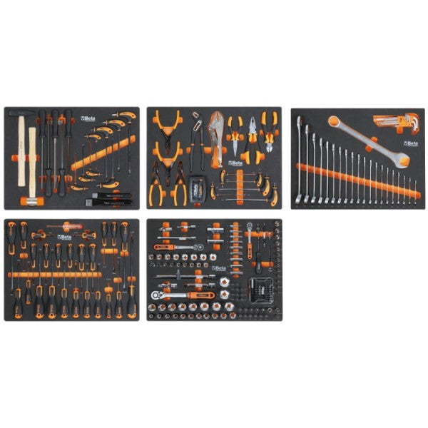 Beta BW 5945/2023 Assortment Of 268 Tools For Universal Use, In Soft EVA trays