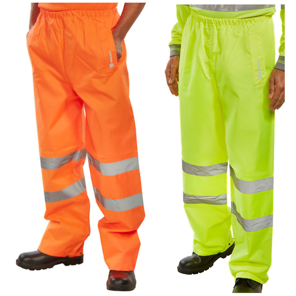 High Visibility Waterproof Safety Over Trousers