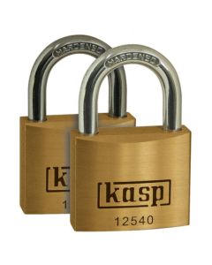 Kasp 125 Premium brass padlocks - twin packs