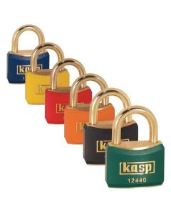 Kasp 124 Coloured Brass Padlocks