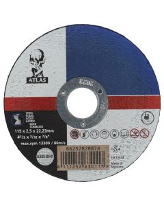 Metal Cutting Discs 115x2.5x22.23mm (41/2"x3/32"x7/8") - Flat